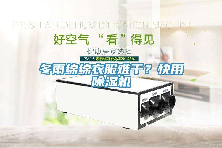 冬雨綿綿衣服難干？快用除濕機(jī)