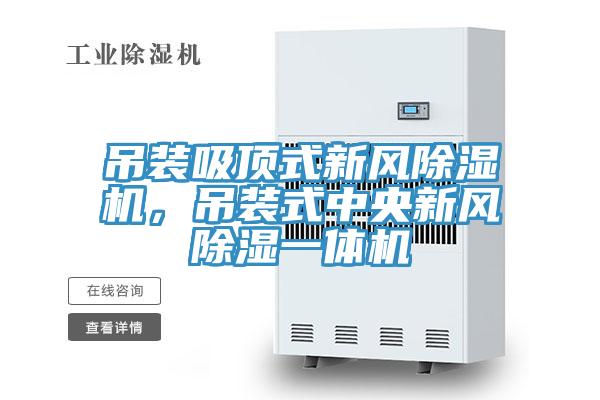 吊裝吸頂式新風除濕機，吊裝式中央新風除濕一體機
