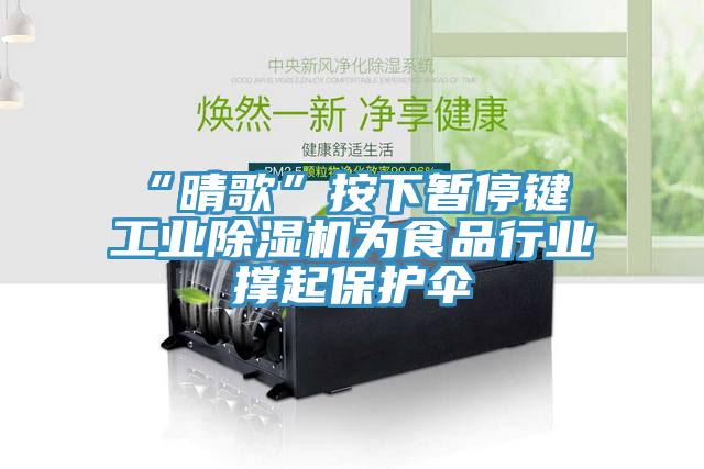 “晴歌”按下暫停鍵 工業除濕機為食品行業撐起保護傘