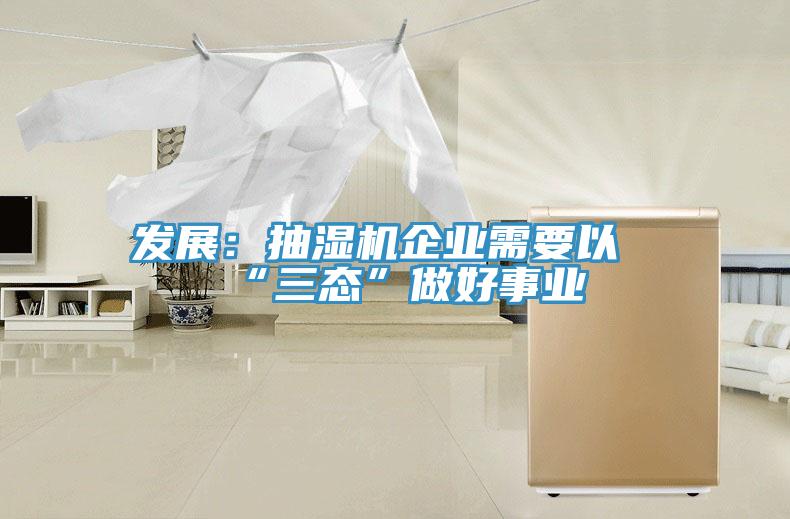 發展:抽濕機企業需要以“三態”做好事業