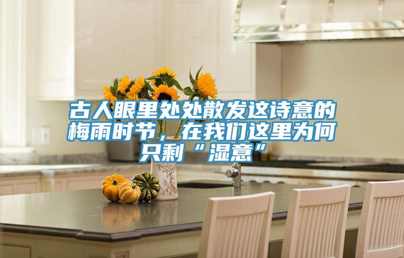 古人眼里處處散發(fā)這詩意的梅雨時節(jié)，在我們這里為何只剩“濕意”