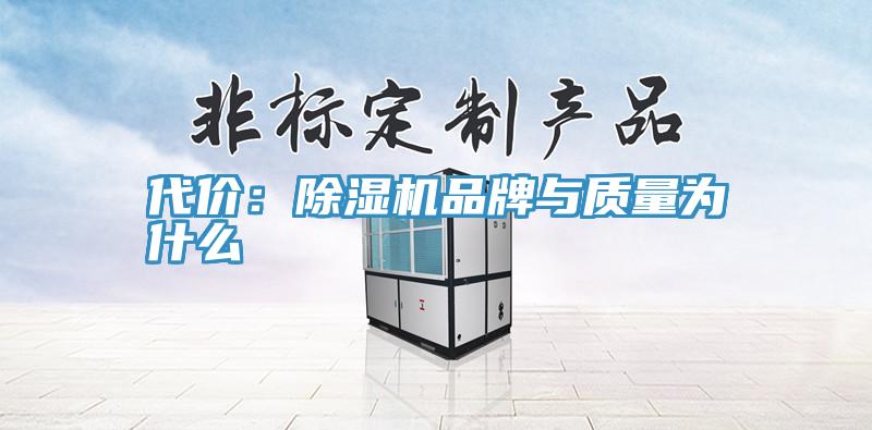 代價:除濕機品牌與質量為什么