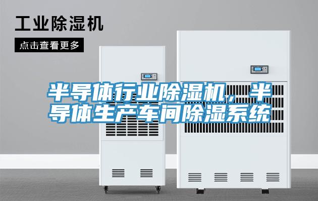 半導體行業除濕機，半導體生產車間除濕系統