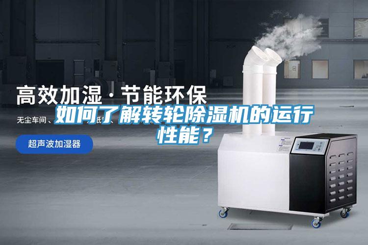 如何了解轉輪除濕機的運行性能？