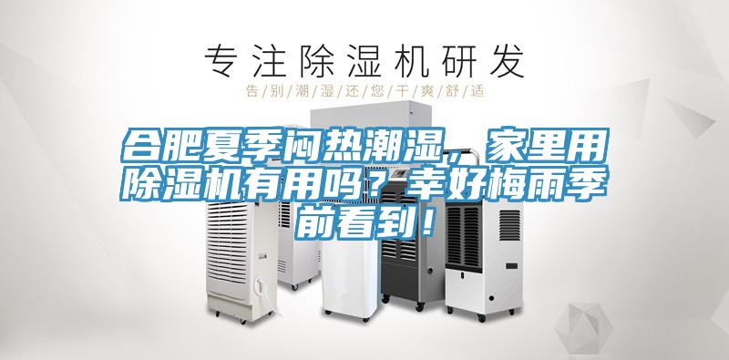 合肥夏季悶熱潮濕，家里用除濕機有用嗎？幸好梅雨季前看到！