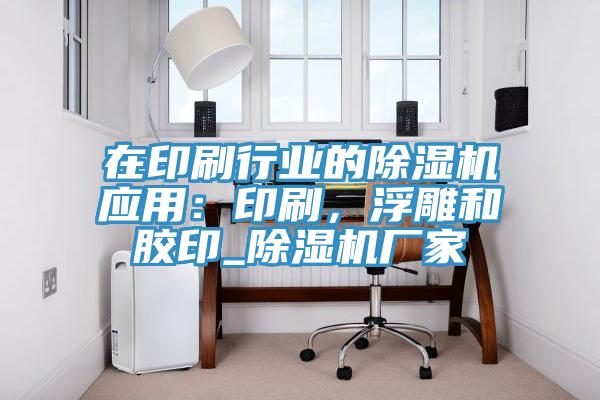 在印刷行業的除濕機應用：印刷，浮雕和膠印_除濕機廠家