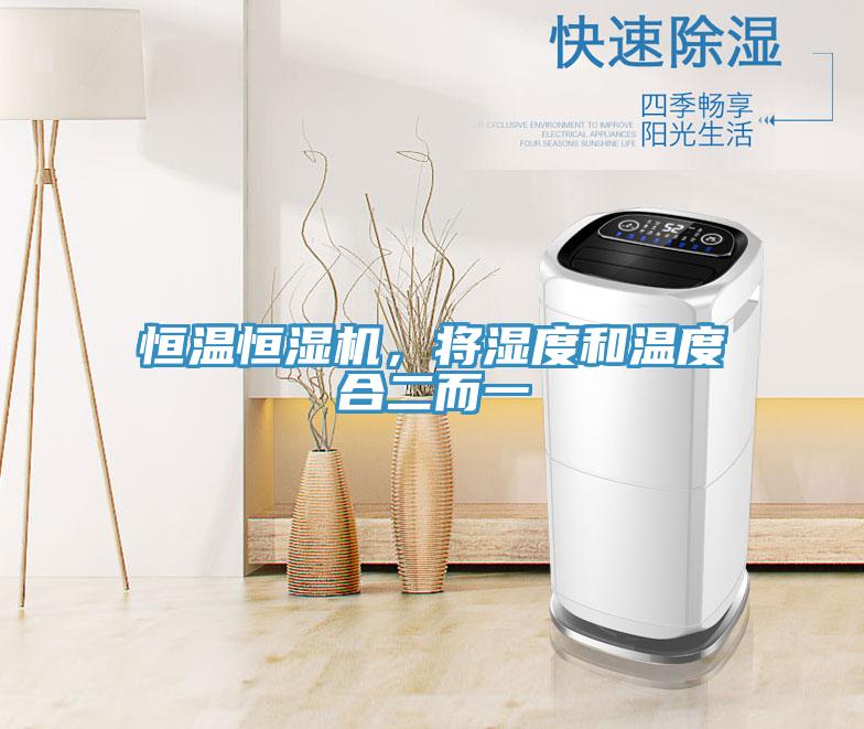 恒溫恒濕機，將濕度和溫度合二而一