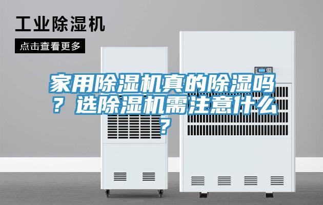 家用除濕機真的除濕嗎？選除濕機需注意什么？