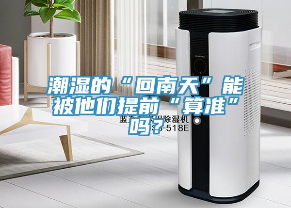 潮濕的“回南天”能被他們提前“算準(zhǔn)”嗎？