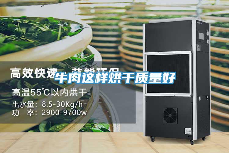牛肉這樣烘干質量好