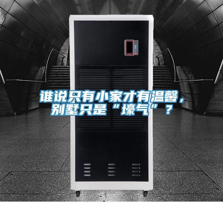 誰(shuí)說(shuō)只有小家才有溫馨，別墅只是“壕氣”？