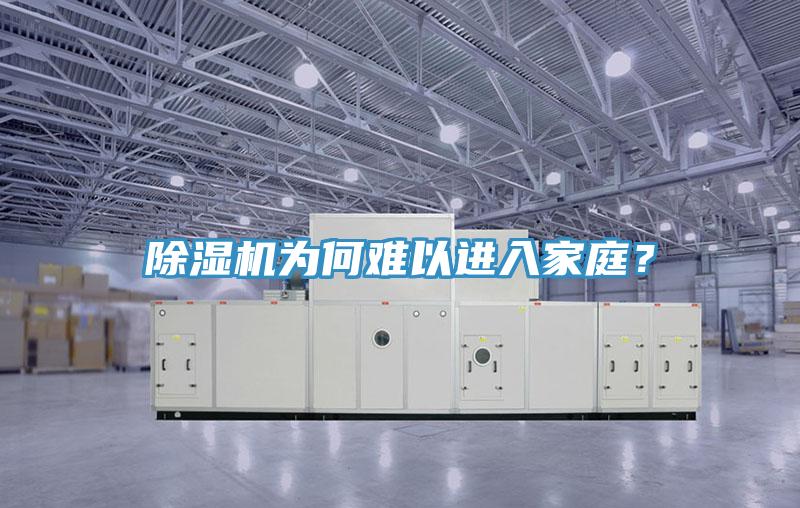 除濕機為何難以進入家庭?