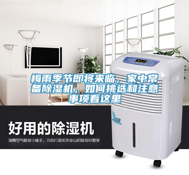梅雨季節即將來臨，家中常備除濕機，如何挑選和注意事項看這里