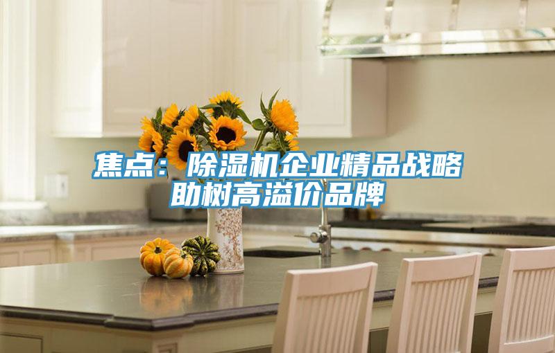 焦點：除濕機企業精品戰略助樹高溢價品牌