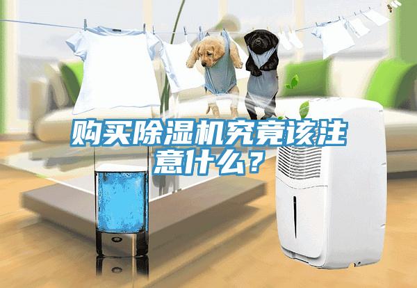 購買除濕機(jī)究竟該注意什么？