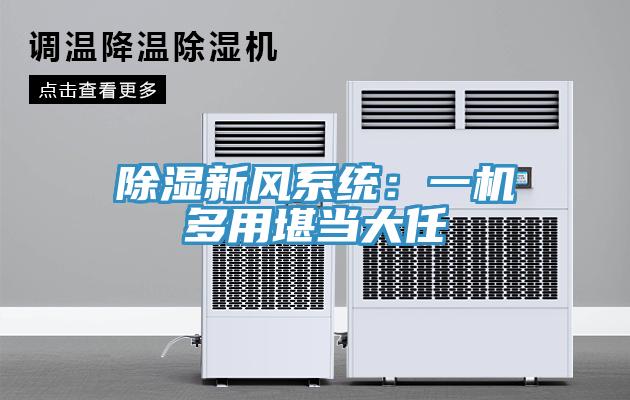 除濕新風系統：一機多用堪當大任