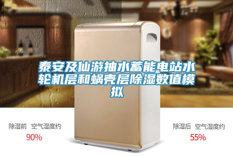 泰安及仙游抽水蓄能電站水輪機(jī)層和蝸殼層除濕數(shù)值模擬