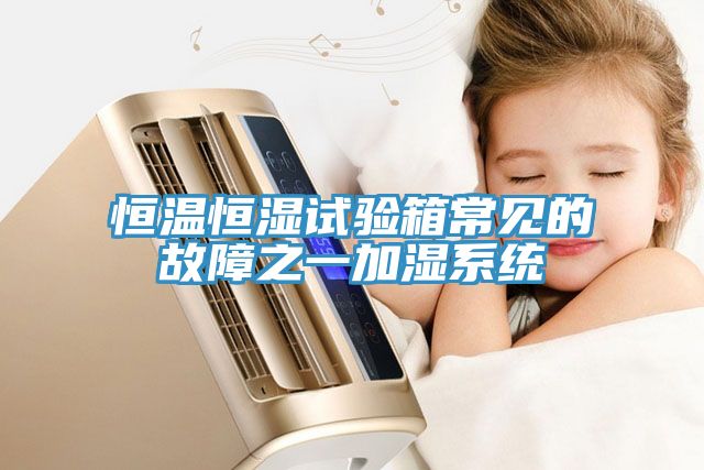 恒溫恒濕試驗箱常見的故障之一加濕系統(tǒng)