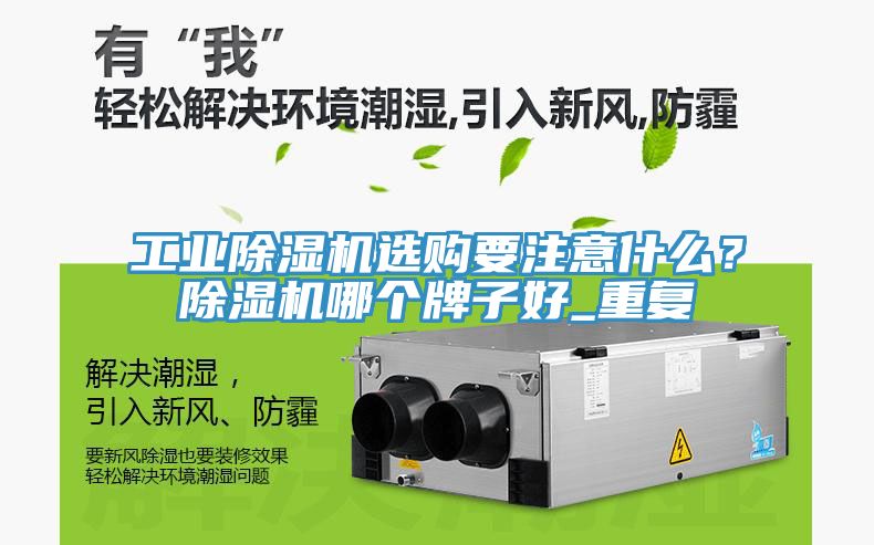 工業除濕機選購要注意什么？除濕機哪個牌子好_重復