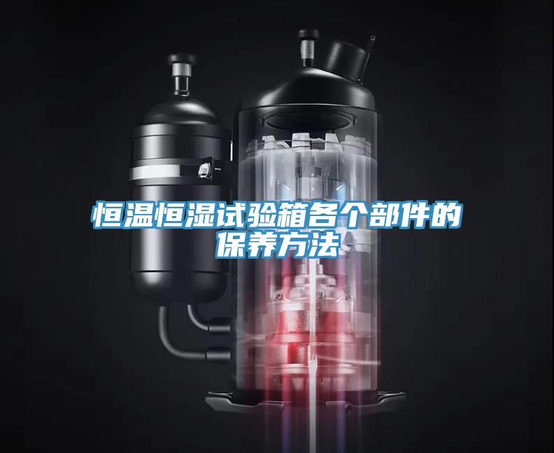恒溫恒濕試驗箱各個部件的保養方法