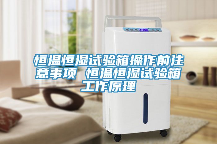恒溫恒濕試驗箱操作前注意事項 恒溫恒濕試驗箱工作原理