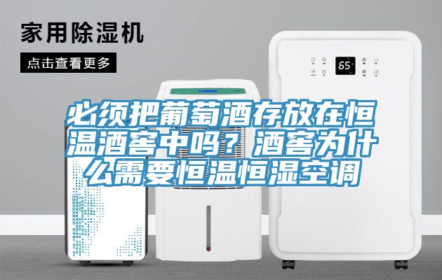 必須把葡萄酒存放在恒溫酒窖中嗎？酒窖為什么需要恒溫恒濕空調