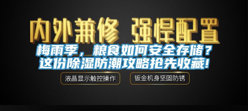 梅雨季，糧食如何安全存儲(chǔ)？這份除濕防潮攻略搶先收藏!