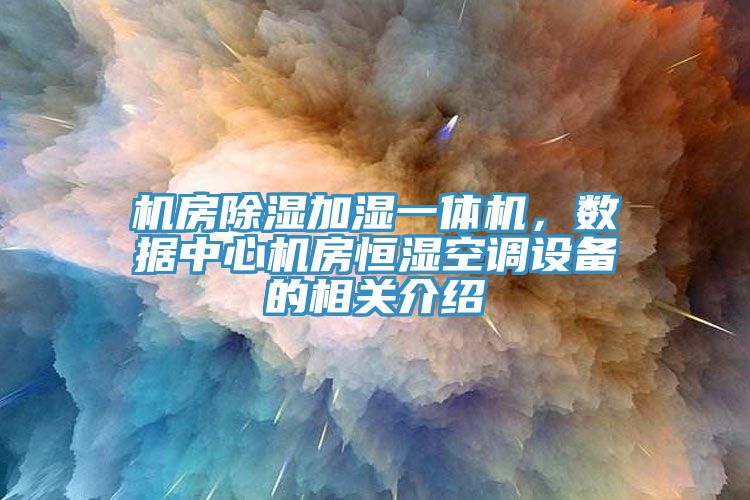 機房除濕加濕一體機，數據中心機房恒濕空調設備的相關介紹