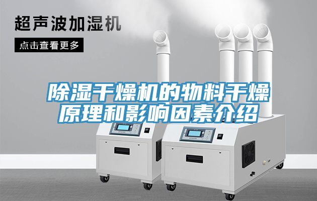 除濕干燥機(jī)的物料干燥原理和影響因素介紹