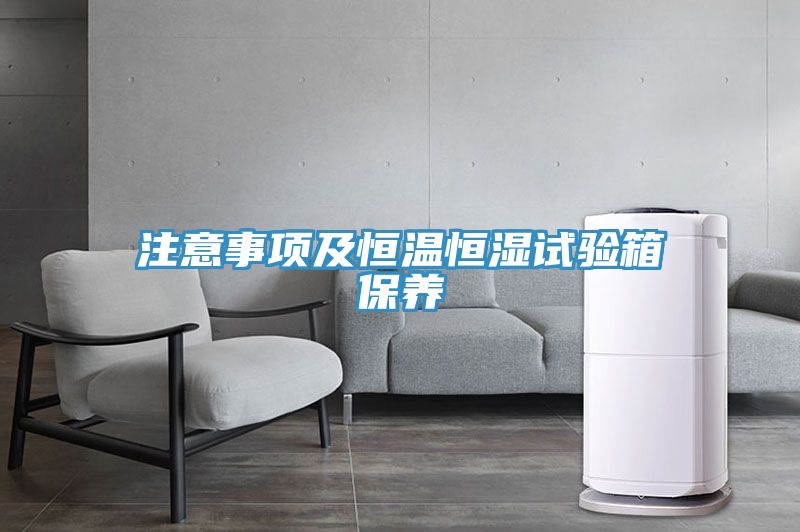 注意事項及恒溫恒濕試驗箱保養(yǎng)