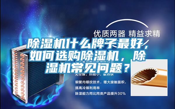 除濕機什么牌子最好，如何選購除濕機，除濕機常見問題？