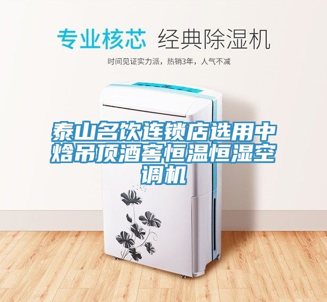 泰山名飲連鎖店選用中焓吊頂酒窖恒溫恒濕空調(diào)機