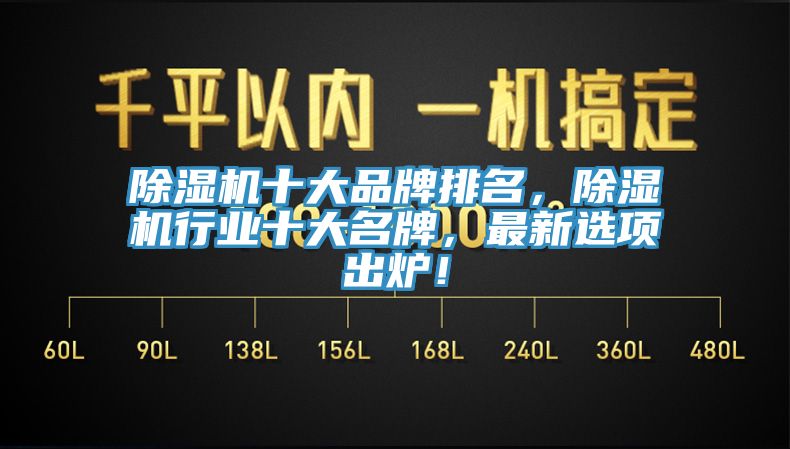 除濕機十大品牌排名，除濕機行業十大名牌，最新選項出爐！