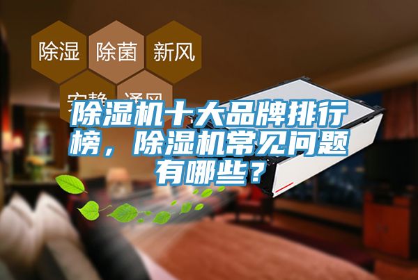 除濕機十大品牌排行榜，除濕機常見問題有哪些？