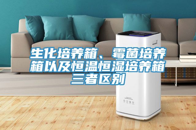 生化培養箱、霉菌培養箱以及恒溫恒濕培養箱三者區別