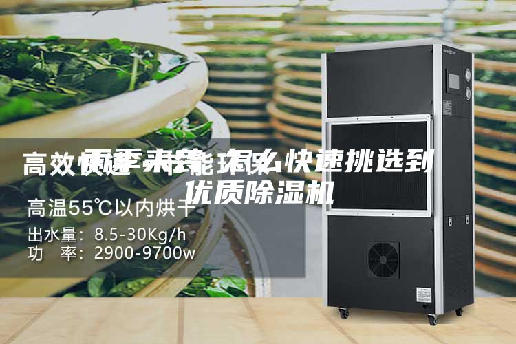 雨季來襲 怎么快速挑選到優質除濕機